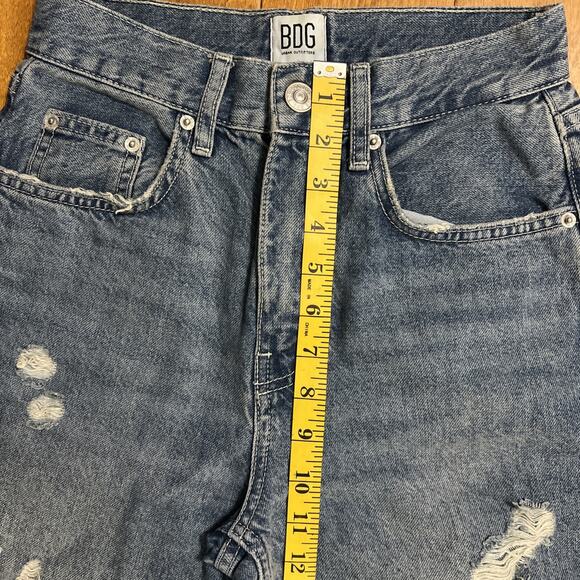 BDG Urban Outfitters High Rise Baggy Jeans Size 24 Distressed Casual 90’s Retro - Picture 5 of 12